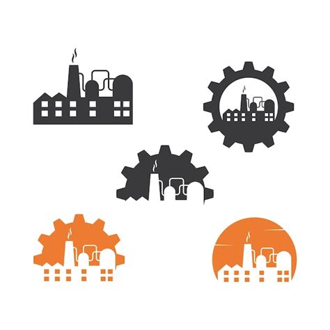 Premium Vector Industrial Factory Building Icon Vector Illustration