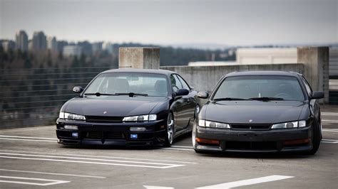 Two Black Cars: Nissan Silvia S14 Kouki JDM Tuning