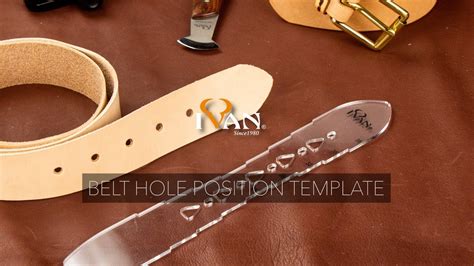 Belt Hole Position Template Youtube