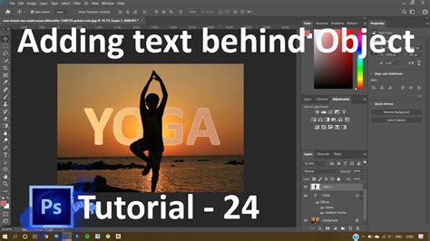 Adobe Photoshop Tutorial How To Add Text To Image Background