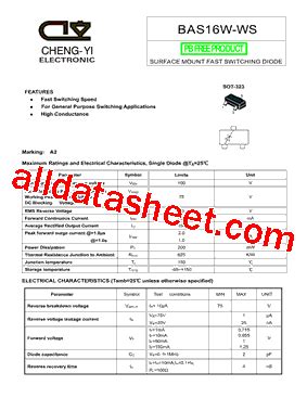 Bas W Ws Datasheet Pdf Cheng Yi Electronic Co Ltd