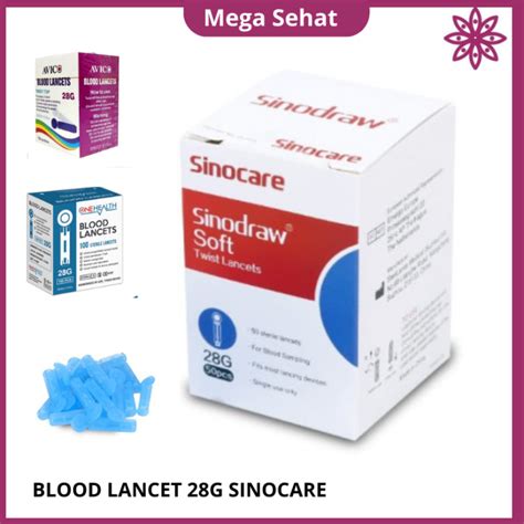 Sinocare Jarum Lancets Blood Ambil Darah G Isi Pcs Lazada Indonesia