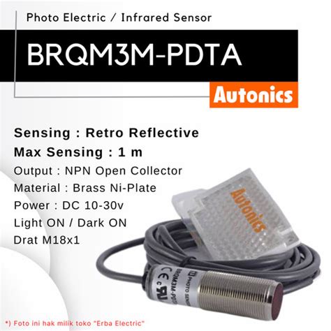 Jual Autonics Brqm M Pdta Photo Sensor Infrared Meter Npn Br M Mdt