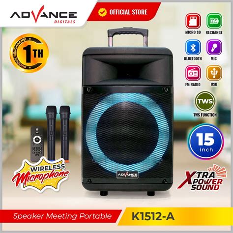 Jual Speaker Bluetooth Portable Advance K1512 A Speaker Advance 15 Inch