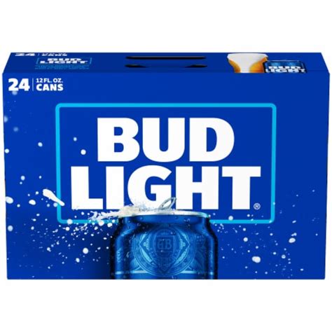 Bud Light Lager Domestic Light Lager Beer 24 Can 12 Fl Oz Kroger