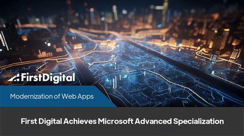 First Digital Achieves Microsoft Advanced Specialization In