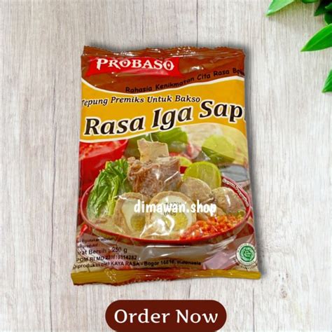 PROBASO Tepung Adonan Bakso Rasa Iga Bakar 250 Gram Lazada Indonesia