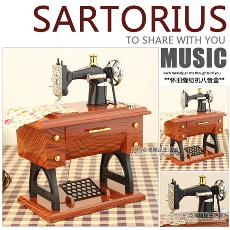 Jual Kotak Musik Music Box Model Mesin Jahit Barang Unik Cocok Untuk