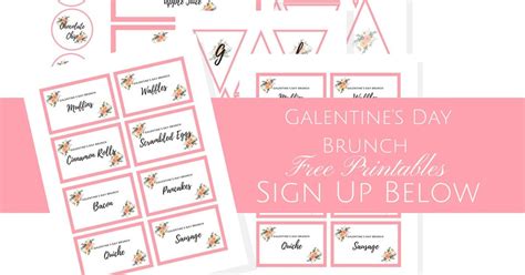 How To Throw A Galentines Day Brunch Free Printables Jordans Easy