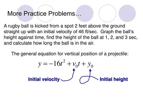 Ppt Simulating Motion With Parametric Equations Powerpoint