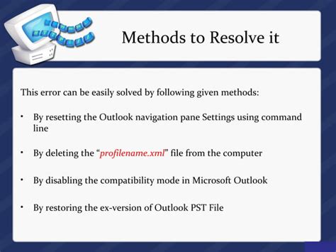 Fix Outlook Error Cannot Start Microsoft Outlook Ppt