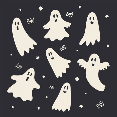 Happy Ghost Faces