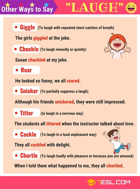 140 Synonyms For Laugh With Examples Another Word For Laugh” • 7esl