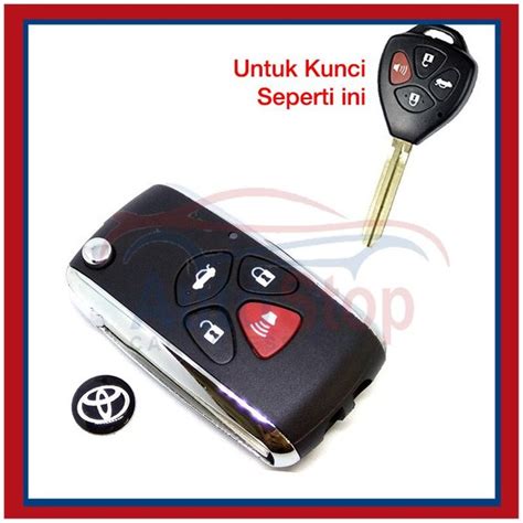 Jual Casing Keyshirt Kunci Lipat Flip Key Rumah Toyota Camry Tombol