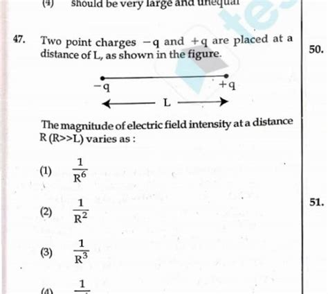 Two Point Charges Q And Q Are Placed At A Distance Of L As Shown I