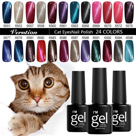 Verntion 8ml ojo de gato brillo uñas Gel mágico efecto magnético fuerte