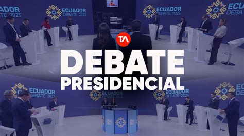 Textual Debate Presidencial Con Los Candidatos Para Las Elecciones