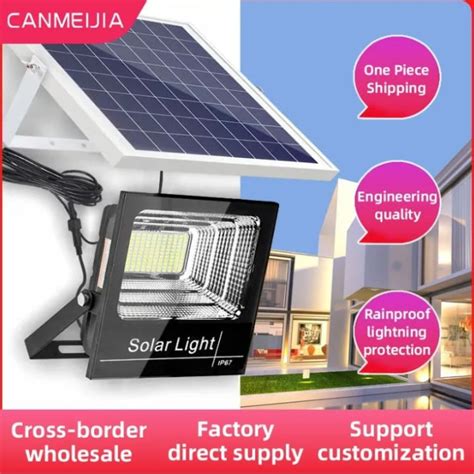 Promo Lampu Solar Sorot Tembak Led Taman W Panel Tenaga Surya Terang