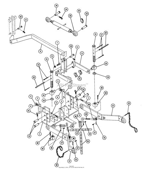 3 Point Hitch Parts Diagram