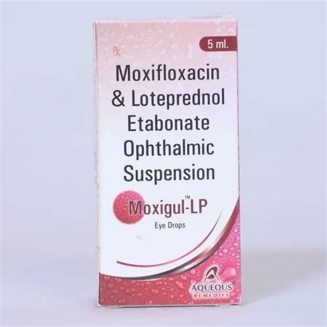 Moxigul Lp Moxifloxacin Loteprednol Etabonate Opthalmic Suspension