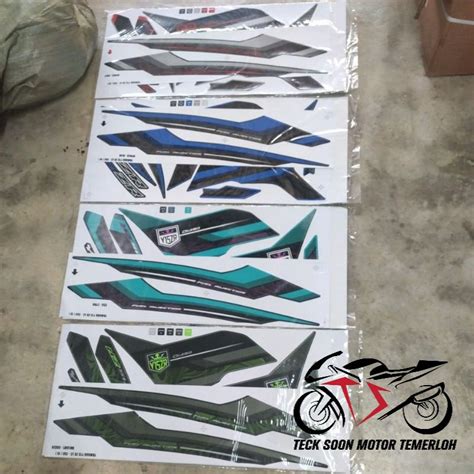 Stiker Sticker Body Stripe Cover Set 10 Yamaha Y15 Y15zr Ysuku TBM