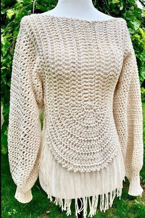 Crochet Pullover Sweater Patterns