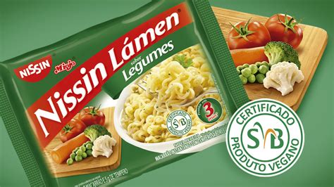 Nissin Miojo Legumes recebe Selo Vegano da SVB GKPB Geek Publicitário