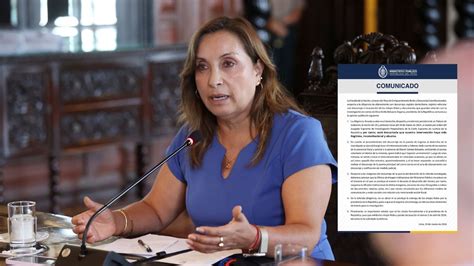 Fiscal A Responde A Dina Boluarte Por Allanamientos Y Descarta Que