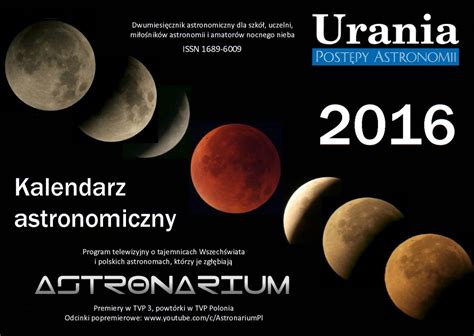 Kalendarz Astronomiczny Na Rok Urania Post Py Astronomii