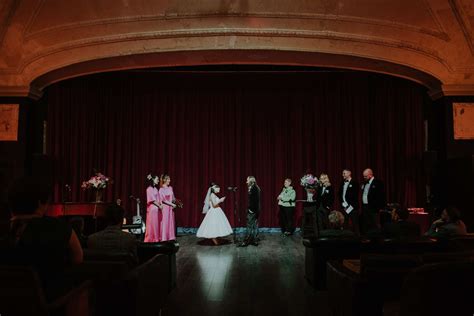 Retro Horror Movie Themed Wedding at a Cinema · Rock n Roll Bride