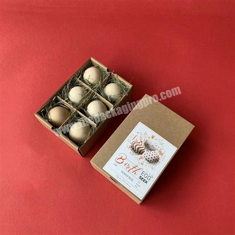 Recycled Custom 6 Eggs Container Brown Corrugated Cardboard Empty Paper