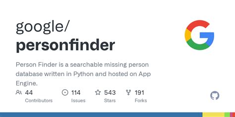 GitHub - google/personfinder: Person Finder is a searchable missing ...