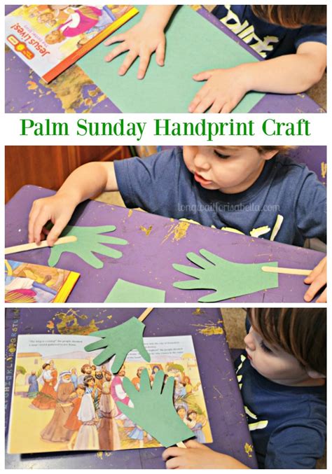 Palm Sunday Handprint Craft Pinterest - Long Wait For Isabella