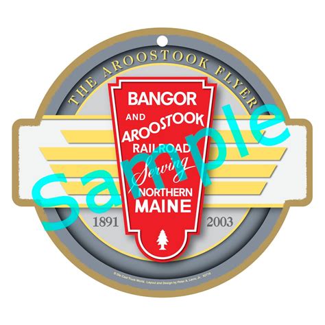 Bangor & Aroostook Railroad Logo Wood Plaque / Sign - Etsy