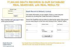 Free Death Records - Birth Marriage Death Records