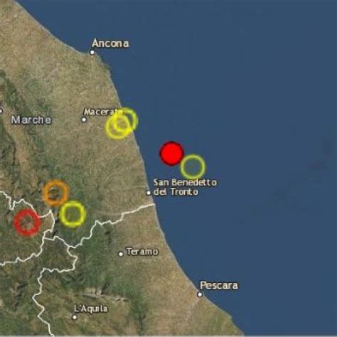 Forte Scossa Di Terremoto Magnitudo Tra Abruzzo E Marche