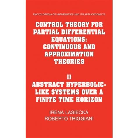 Livro Control Theory For Partial Differential Equations Volume