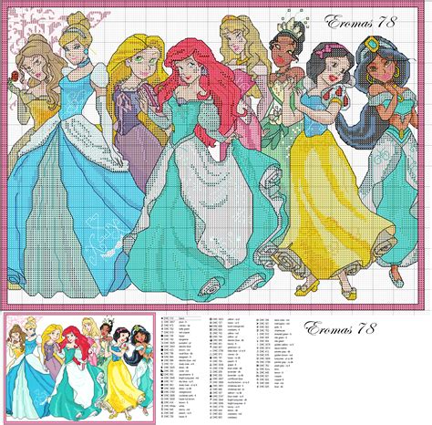 Disney Princess Cross Stitch Patterns