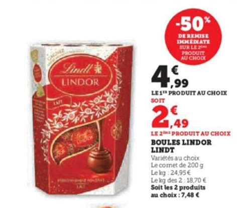 Promo Boules Lindor Lindt Chez Hyper U ICatalogue Fr