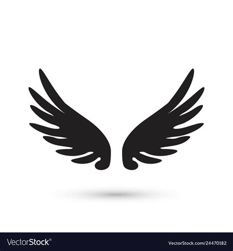 Angel wings icon Royalty Free Vector Image - VectorStock