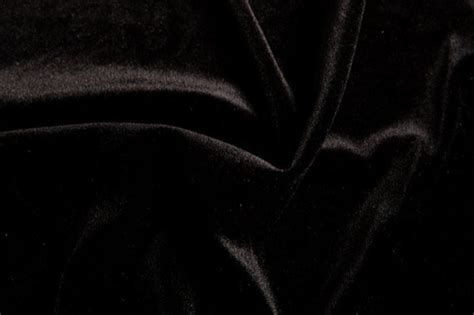 Black Stretch Velvet Fabric 60 Polyester Spandex Etsy