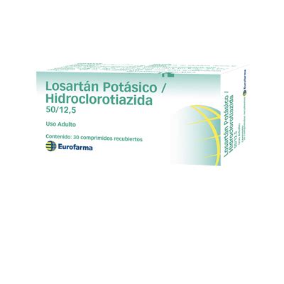 Losartan X Hidroclorotiazida Mg X Comprimidos