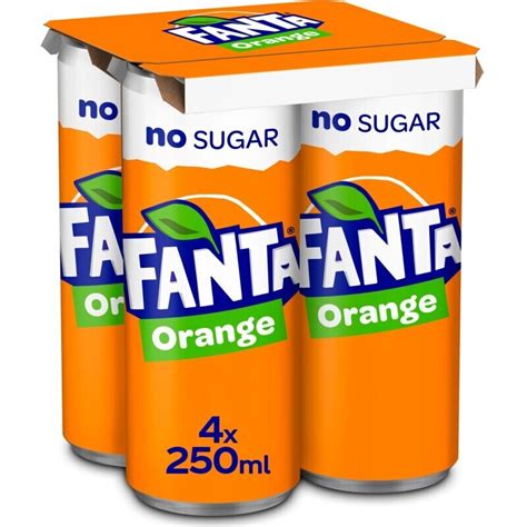 Fanta Orange No Sugar 4 Pack Aanbieding Bij Albert Heijn