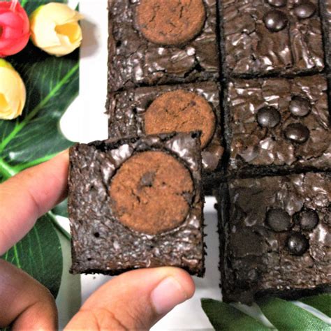 Jual Brownies Fudgy Premium Sekat Rasa Coffee Toping X Isi