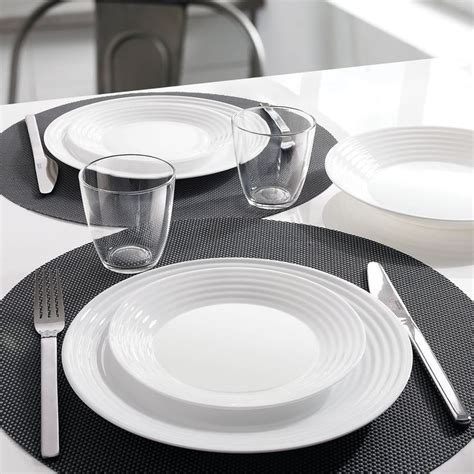 Luminarc Service De Table Harena Blanc Pi Ces Plate Service