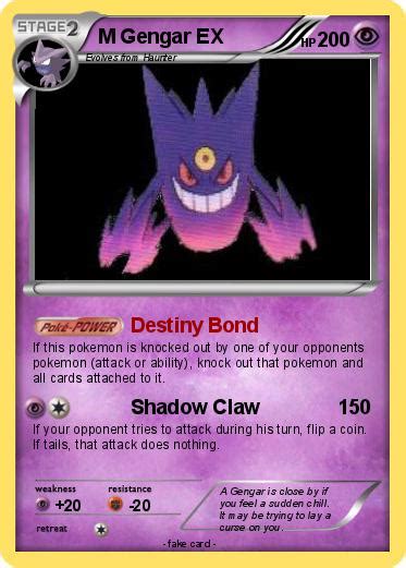 Pokémon M Gengar EX 11 11 - Destiny Bond - My Pokemon Card