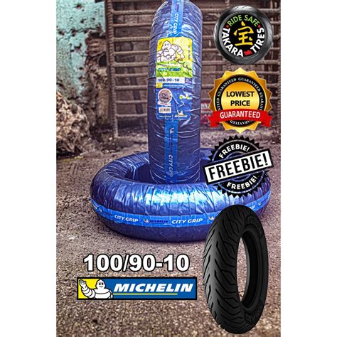 MICHELIN TIRE City Grip Scooter TUBELESS 10 By TAKARA FREE TIRES