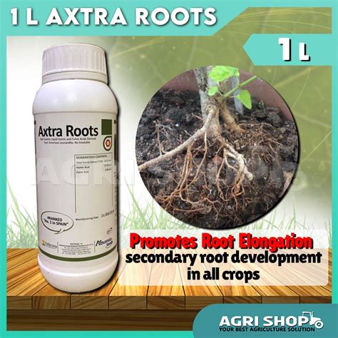 Agrishop 1 Liter Axtra Roots Penggalak Akar Rooting Fulvic Acid Baja