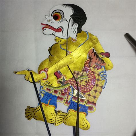 Jual Wayang Kulit Sapi Bagong Emas Versi Ki Seno Nugroho Ukuran Standar