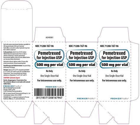 Pemetrexed Injection Package Insert